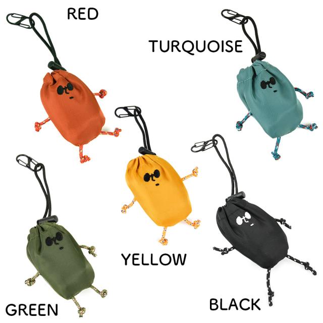 カラーはRED(レッド・赤色)、TURQUOISE(ターコイズ・青色)、YELLOW(イエロー・黄色)、GREEN(グリーン・緑色)、BLACK(ブラック・黒色)の5色展開となります。