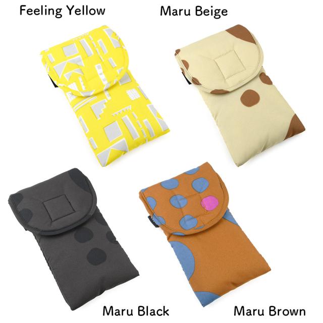 こちらの画像には、Feeling Yellow、Maru Beige、Maru Black、Maru Brownが写っています。