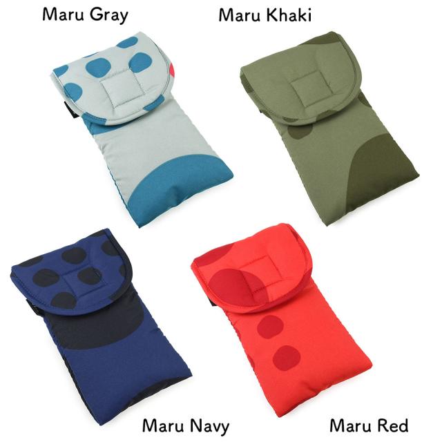 こちらの画像には、Maru Gray、Maru Khaki、Maru Navy、Maru Redが写っています。