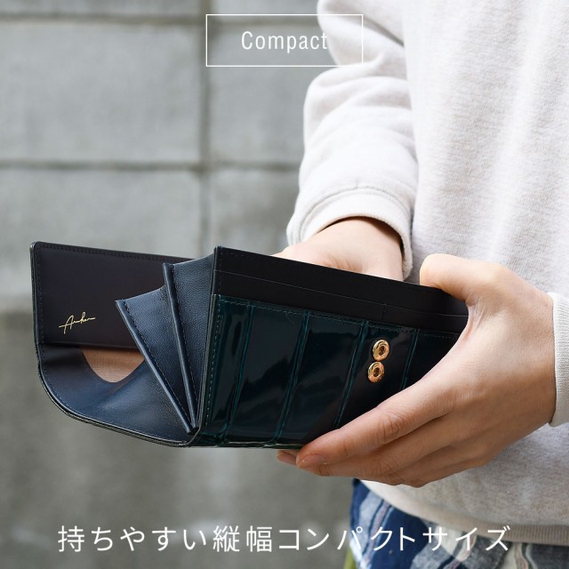 長財布 ギャルソン テールワニ エナメル Arukan 日本製