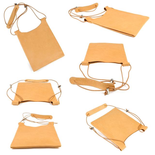 丸紐とシルバーのコードストッパーにより、ショルダーベルトは斜め掛けでも肩掛けでも長さ調節自由自在です。