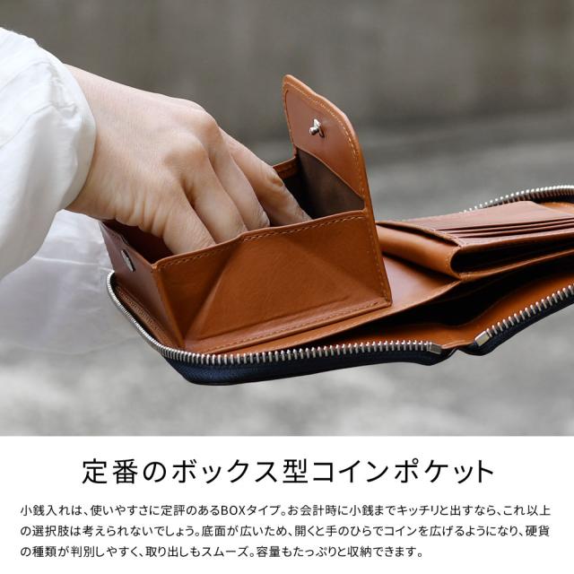 定番のボックス型コインポケット