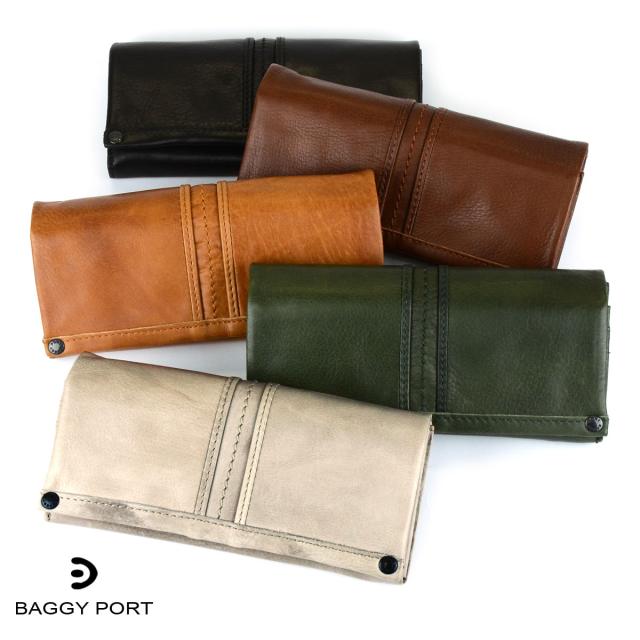 BAGGY PORT バギーポート FULL CHROM WAX フルクロームレザー フラップ長財布