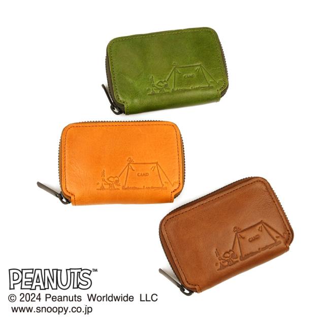 PEANUTS ピーナッツ SNOOPY スヌーピー CAMP FIRE キャンプファイヤー 極小財布 ミニ財布