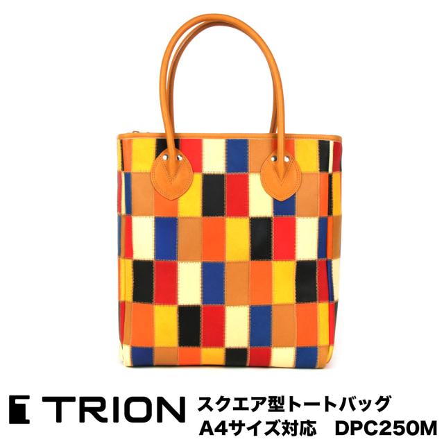 【新品タグ付き】トライオン パネルレザー トートバッグ パッチワーク 黒 A4可 楽天市場】TRIONトライオン 縦型 トートバッグ 本革 パネル