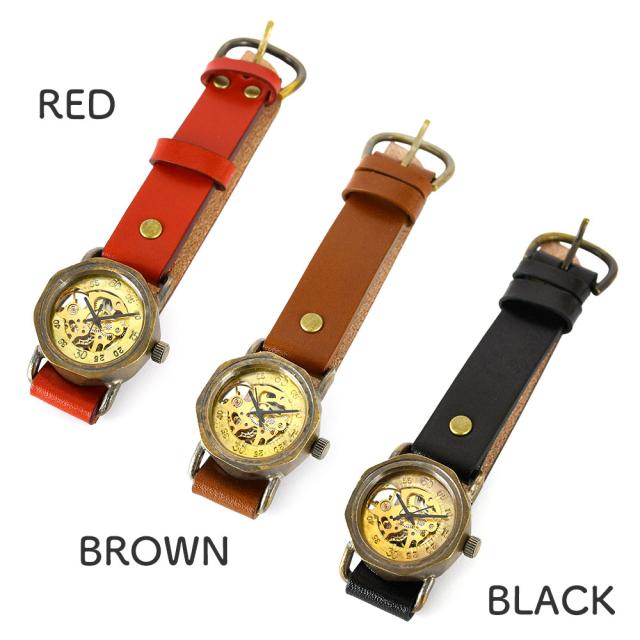 カラー展開は６色カラーとなります。RED（レッド・赤色）、BROWN（ブラウン・茶色）、BLACK（ブラック・黒色）に加えて、