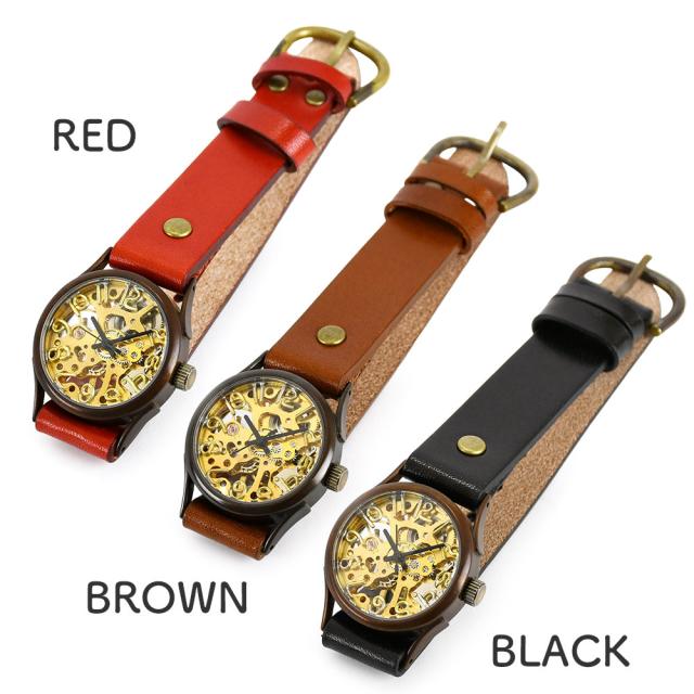 カラー展開は６色カラーとなります。RED（レッド・赤色）、BROWN（ブラウン・茶色）、BLACK（ブラック・黒色）に加えて、