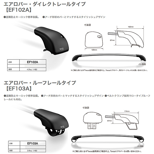 ルーフレー≾ PIAA/Terzo EF103A + EB68A + EB68Aの通販はau PAY マーケット - ホットロード春日井西店|商品ロットナンバー:353236530 キャリア車種別専用セット トヨタ カローラフィールダー NZE/ZRE140 H18.10〜H24.4 いによる