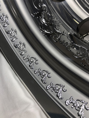 未使用新古品 Oiran Japan 花魁3dデコデカール リーフ柄 小 個 2シート クロームメッキ仕上げ 立体ステッカー トラック デコトラ Odd Ls 無料オーダー カー用品 バイク用品 カー用品 E Journal Uniflor Ac Id