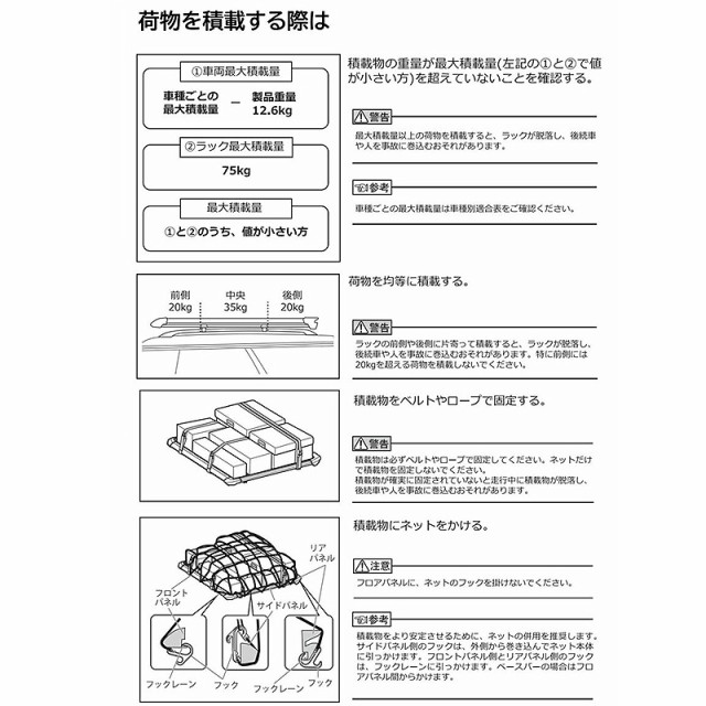 INNO エアロラック120 マットブラック SUV ミニバンに最適