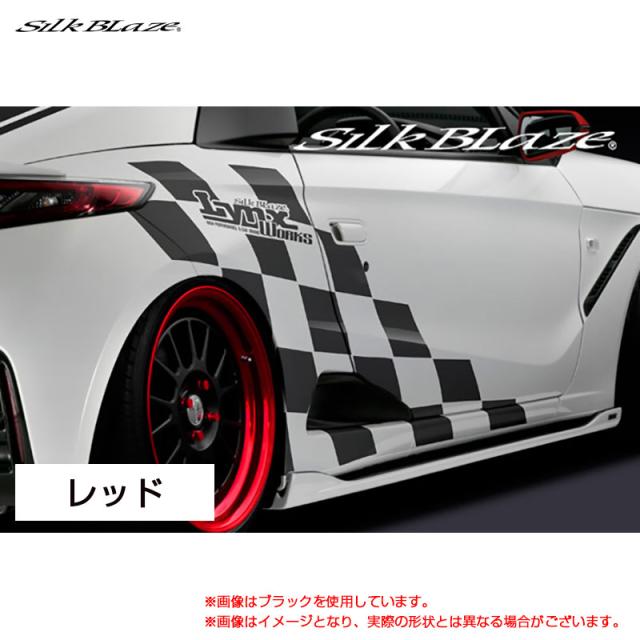 LynxWorks チェッカーフラッグ デカール レッド S660 JW5 H27.04