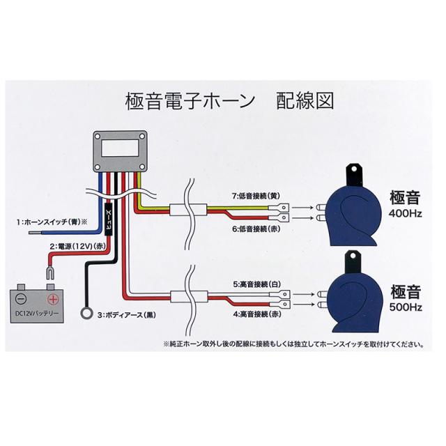 極音ホーン Ver2 N-STYLE ステッカー付 D1GP ゴクオン 電子