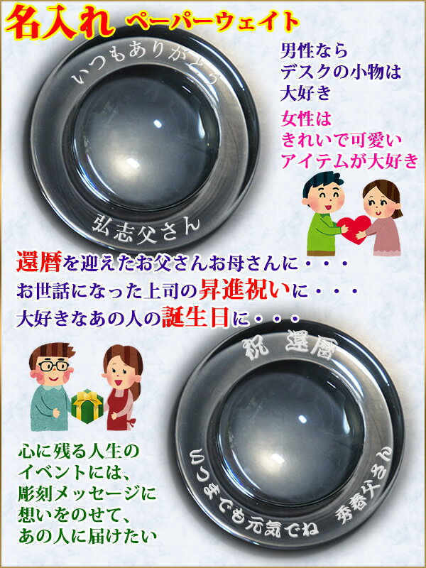 世界でひとつの名入れのペーパーウェイト。プレゼントに最適なオリジナルギフト。