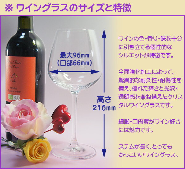 ワイングラスのサイズと特徴