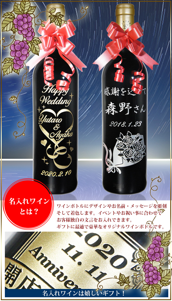名入れワインとは