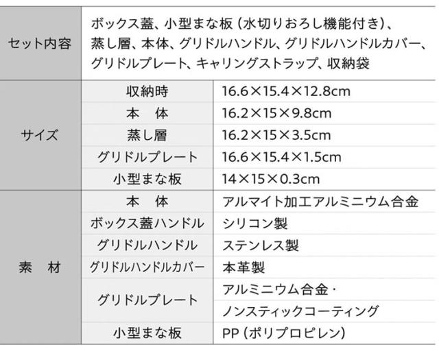 アウトドア調理器具