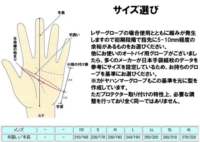 グローブサイズ選び