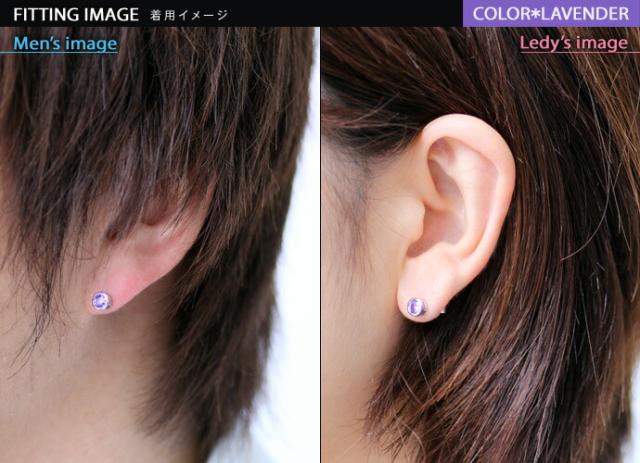 ピアス メンズ レディース シルバー925 czダイヤモンド