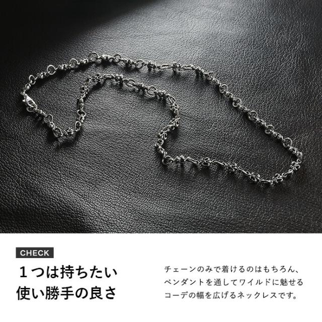 シルバー925 百合の紋章 ネックレス メンズ レディース シルバー