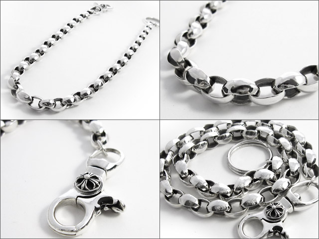 クロスクリップボールドウォレットチェーン シルバー925 アクセサリー