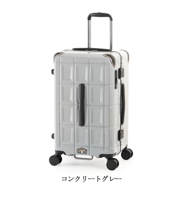 【5-7泊】【送料無料】アジアラゲージ パンテオン シェルフ型収納 フレームスーツケース PTB-2008-M　70.5L フレームボックスタイプ 大容量 静音キャスター