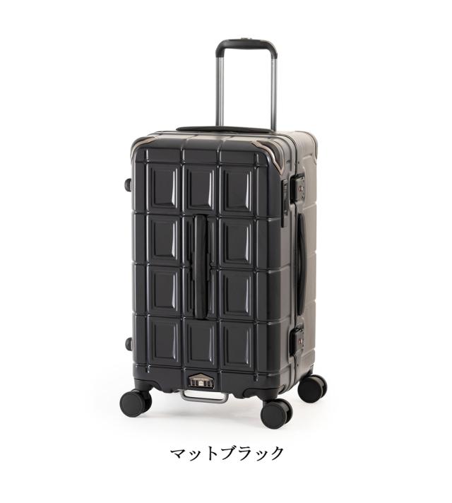 【5-7泊】【送料無料】アジアラゲージ パンテオン シェルフ型収納 フレームスーツケース PTB-2008-M　70.5L フレームボックスタイプ 大容量 静音キャスター