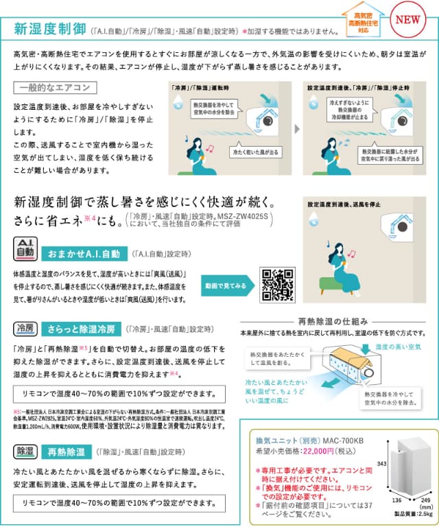 三菱電機 ルームエアコン 主に 10畳用 霧ヶ峰 MSZ-ZW2825S-W 2.8kw Zシリーズ 取り付け標準工事費込み 単相200V MSZZW2825SW ピュアホワイト MITSUBISHI