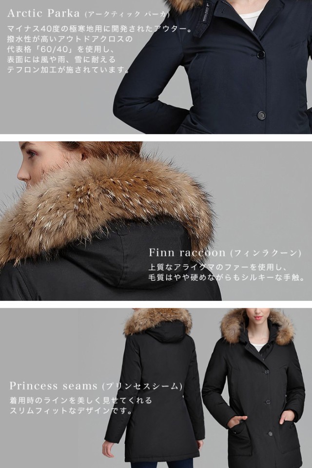 woolrich ウールリッチ ダウン アークティックパーカ ネイビー S