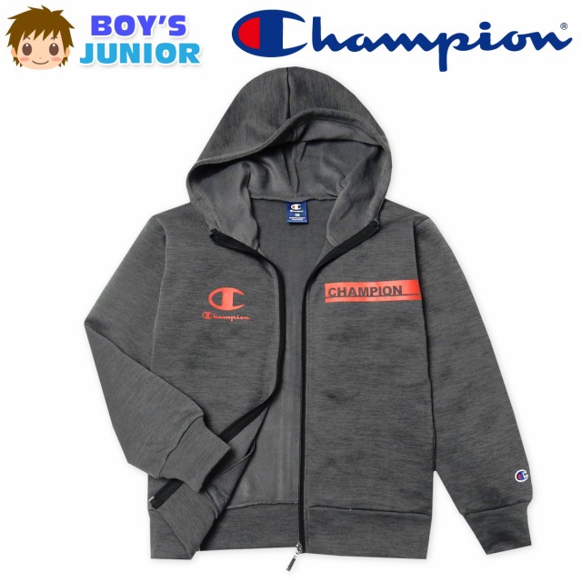 男児 ジュニア 裏フリース パーカー ジャケット Champion チャンピオン