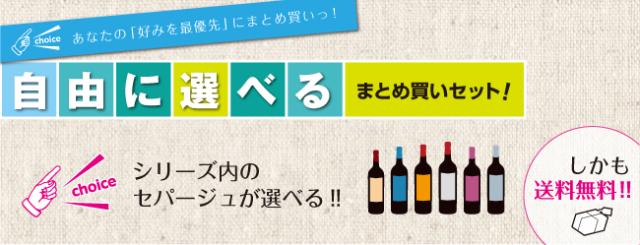 自由に選べるまとめ買いセット — シリーズ内のセパージュが選べる!! しかも送料無料!!