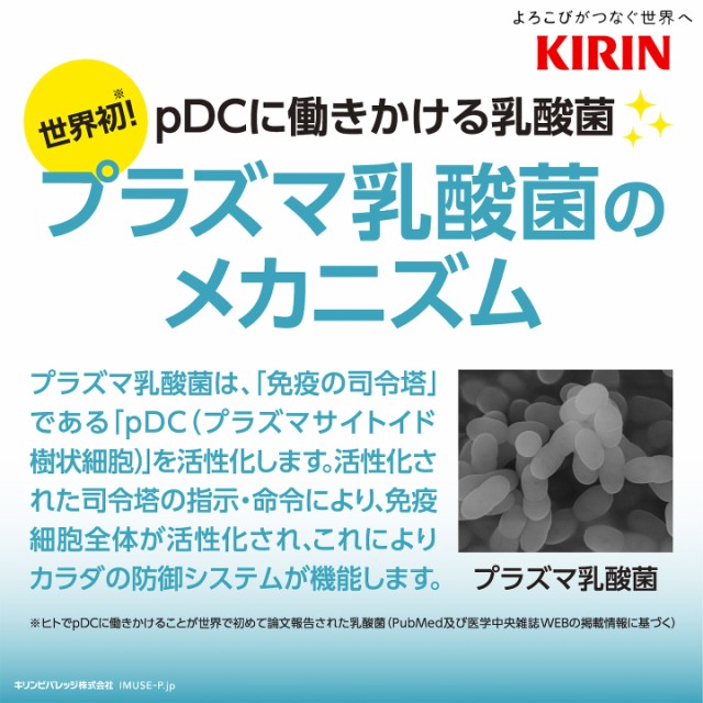 世界初!※ pDCに働きかける乳酸菌 プラズマ乳酸菌のメカニズム