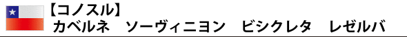 【コノスル】 カベルネ ソーヴィニヨン ビシクレタ レゼルバ
