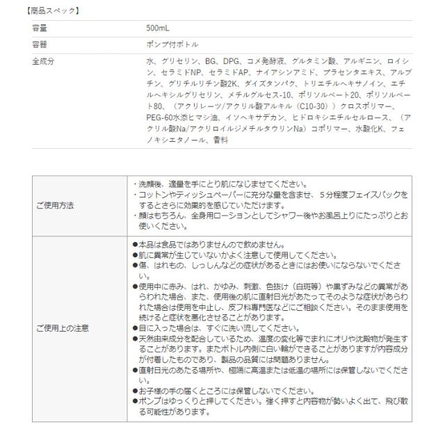 成分表