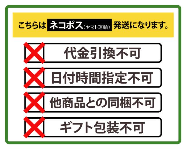 こちらはネコポス（ヤマト運輸）発送になります。