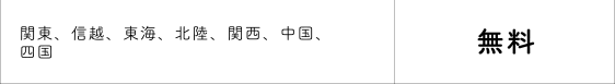 関東、信越、東海、北陸、関西、中国、四国…無料
