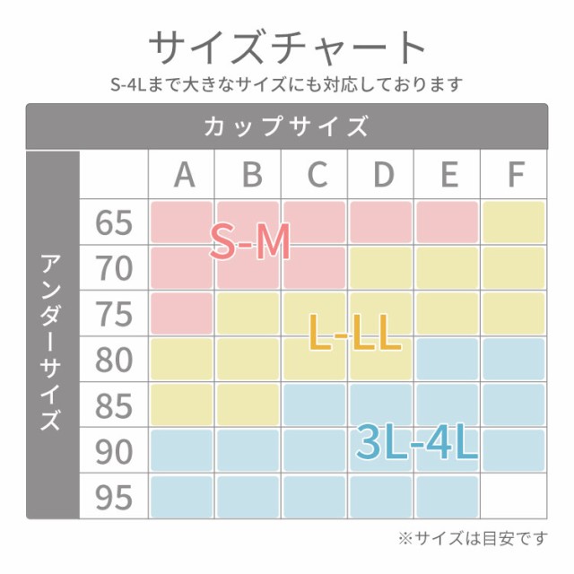 ラクブラ24・サイズ表