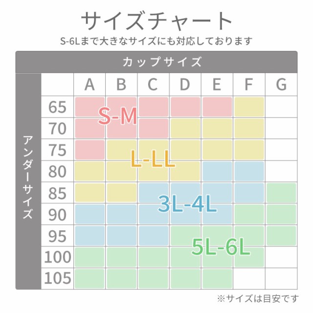 ラクブラ24・サイズ表