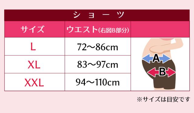 ショーツサイズ表