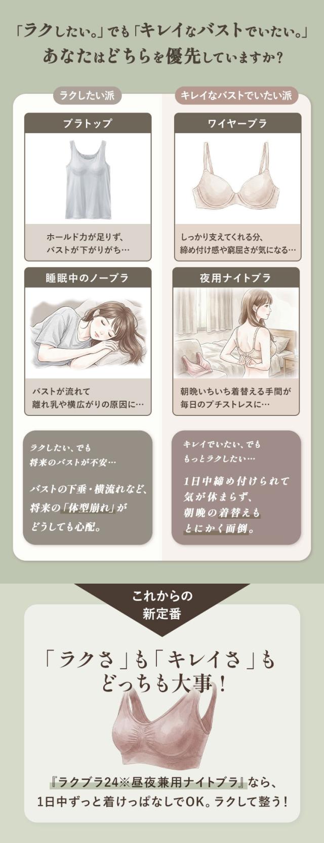 ラクな着け心地と整える機能を両立した24時間使えるナイトブラ