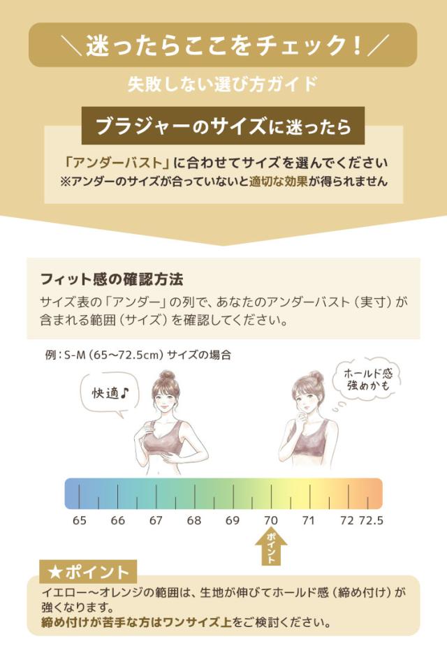 アンダーバストで選ぶナイトブラサイズ確認方法