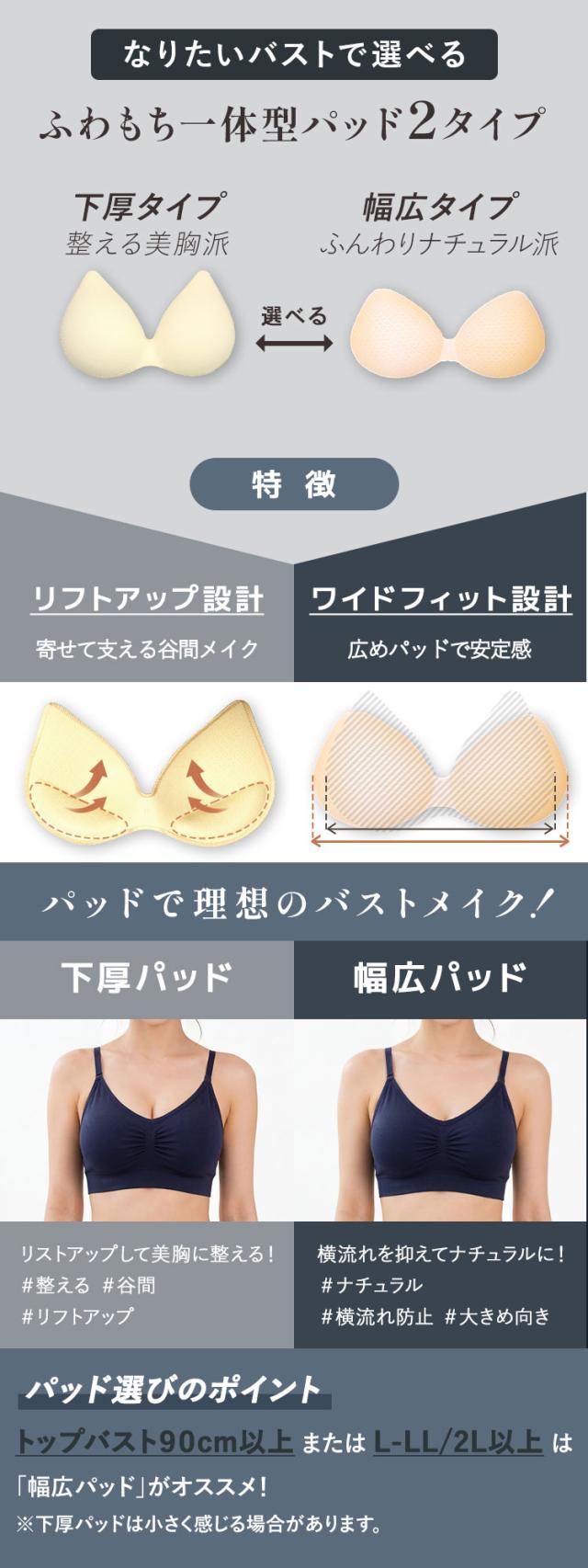 選べる下厚パッドと幅広パッド比較
