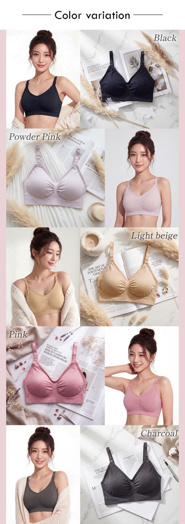 授乳ブラ全5色の着用カラーバリエーション