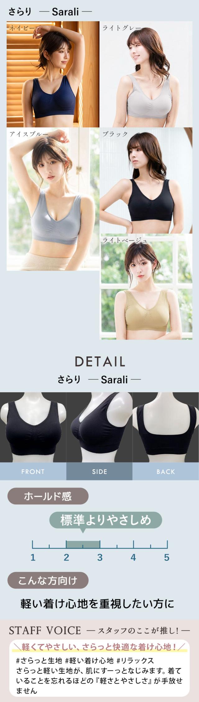 軽くやさしい着け心地のさらりタイプ詳細