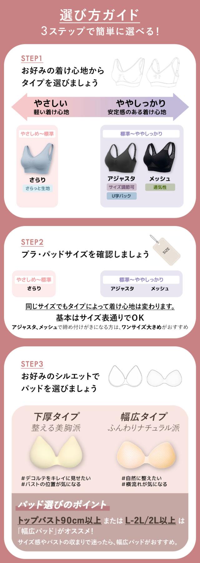 着け心地・サイズ・パッドで選ぶナイトブラガイド