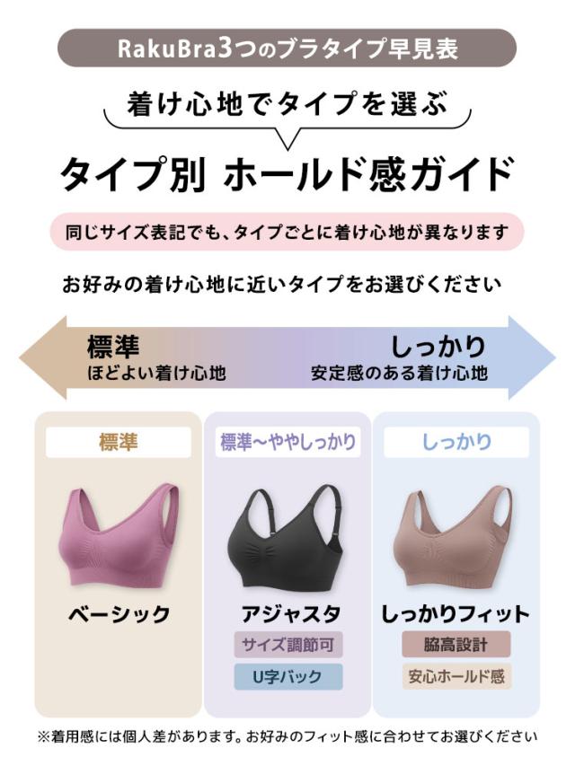 着け心地で選ぶラクブラ24タイプ別ホールド感ガイド