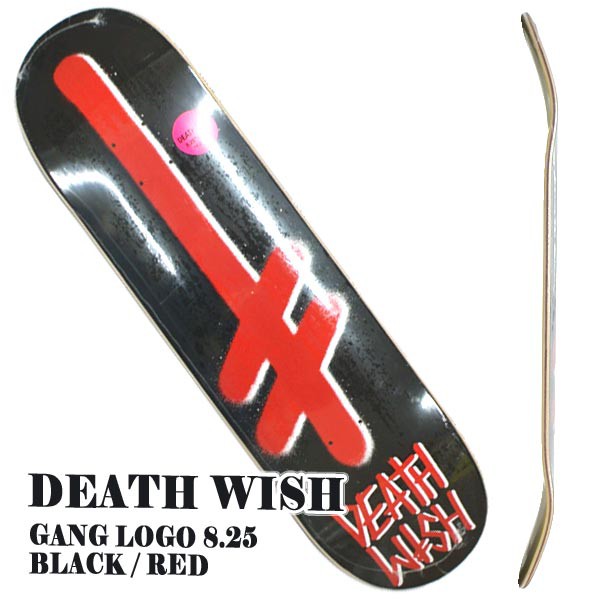 んのでご DEATHWISH/デスウィッシュ GANG LOGO 8.25 BLACK/RED DECK スケボーSK8 の通販はau PAY マーケット - |商品ロットナンバー:477420149 スケートボード デッキ ⋘りです