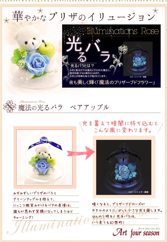 ブルー光るバラ