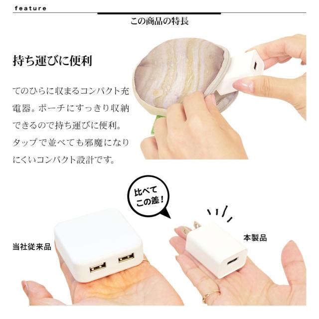 タイプA 1A AC充電器 詳細