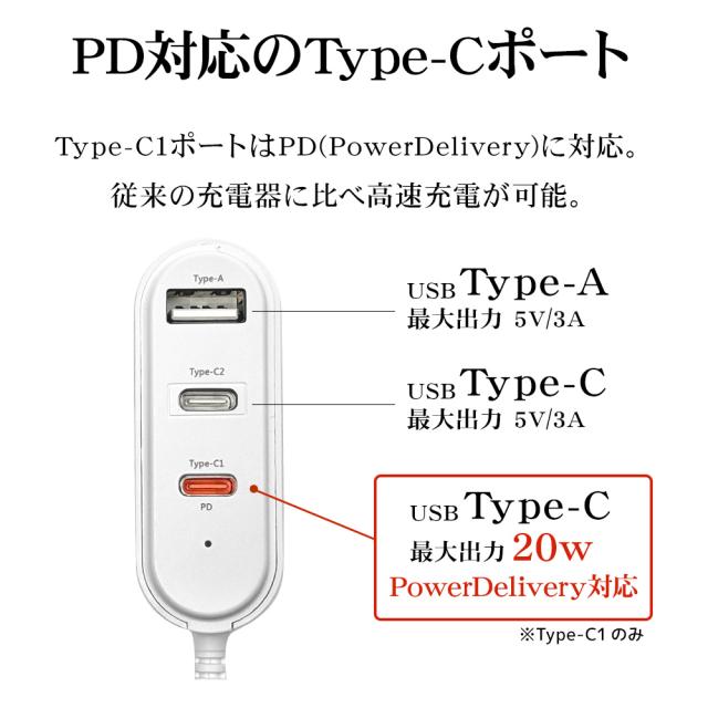 AC充電器ケーブル