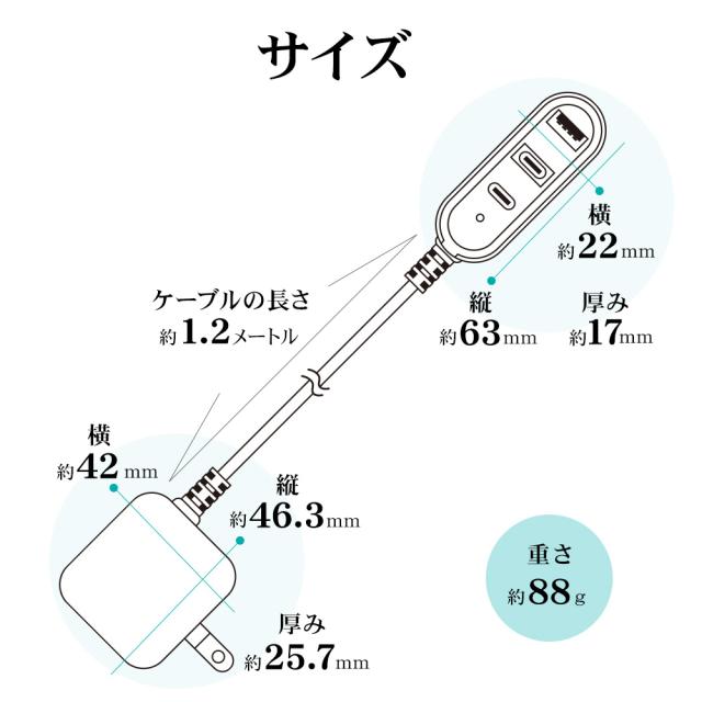 AC充電器ケーブル